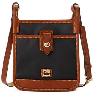Dooney & Bourke Navy and Tan Crossbody Bag